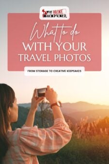 turn travel photos into posters pinterest image