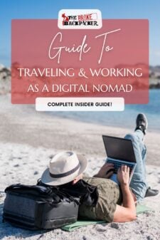 Digital nomad guide working travel pinterest image